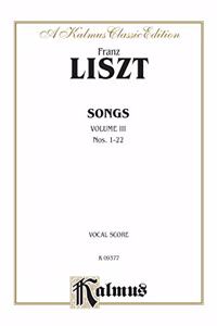 LISZT SONGS VOL 3 MS