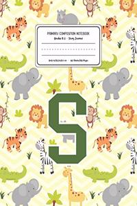 Primary Composition Notebook Grades K-2 Story Journal S