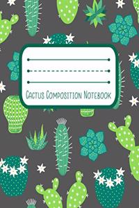 Cactus Composition Notebook