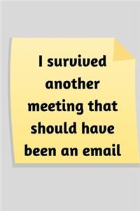 I survived another meeting that should have been an email