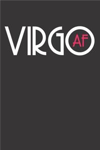 Virgo Zodiac Sign Notebook Journal