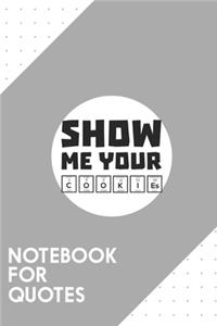Notebook for Quotes