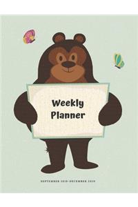 Weekly Planner September 2019 - December 2020