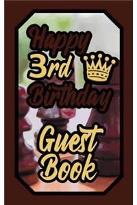 Happy 3rd Birthday Guest Book