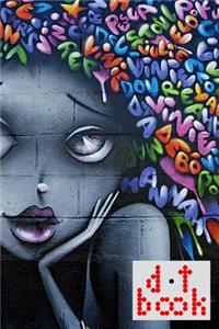 The Dot Book - A Dot Grid Notebook for Graphic Designers - Graffiti Series - 020