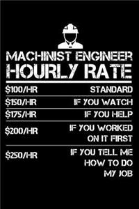 Machinist Engineer Hourly Rate