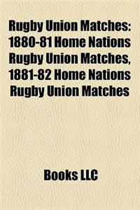 Rugby Union Matches