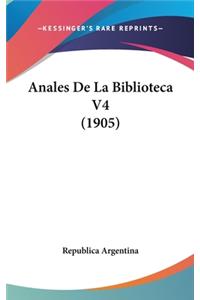 Anales de La Biblioteca V4 (1905)