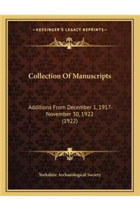 Collection of Manuscripts