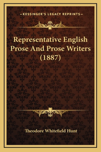 Representative English Prose And Prose Writers (1887)