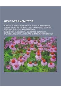 Neurotransmitter: Adrenalin, Noradrenalin, Serotonin, Acetylcholin, Glycin, Stickstoffmonoxid, Glutaminsaure, Dopamin, -Aminobuttersaure