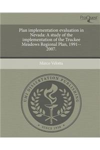 Plan Implementation Evaluation in Nevada