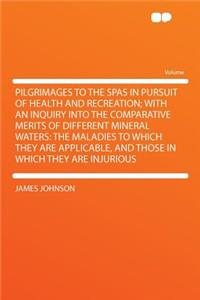 Pilgrimages to the Spas in Pursuit of Health and Recreation; With an Inquiry Into the Comparative Merits of Different Mineral Waters: The Maladies to Which They Are Applicable, and Those in Which They Are Injurious