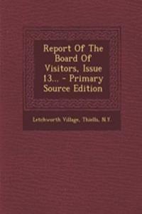 Report of the Board of Visitors, Issue 13...