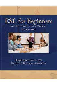 ESL for Beginners Lessons Guide with Activities