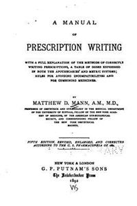 Manual of prescription writing