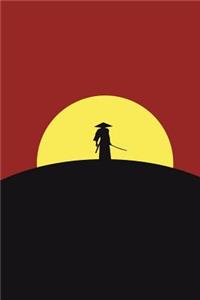 Samurai and the Sun Journal: 150 Page Lined Notebook/Diary