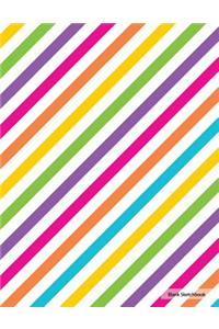 Blank Sketchbook - Rainbow Stripes