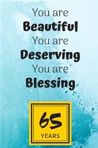 65th Birthday Journal