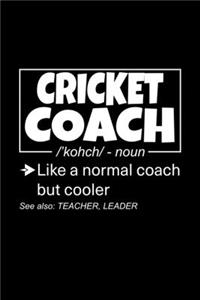 Cricket Coach