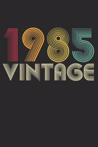 Vintage notebook paper 1985 Birthday 35th Gift