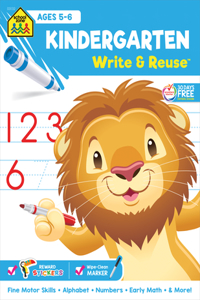 School Zone Kindergarten Write & Reuse Workbook