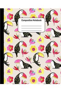 Composition Notebook - Hornbills Pattern