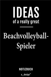 Notizbuch für Beachvolleyball