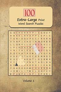 100 Extra-Large Print Word Search Puzzles