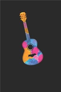 Colorful Guitar: Guitars Notebook, Graph Paper (6" x 9" - 120 pages) Musical Instruments Themed Notebook for Daily Journal, Diary, and Gift