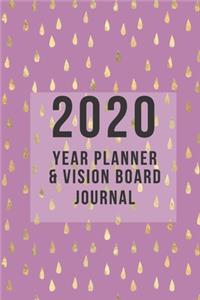 2020 Year Planner and Vision Board Journal
