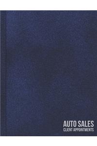 Undated Automotive Sales Commission Tracker and Client Appointment Log