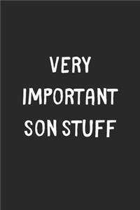Very Important Son Stuff