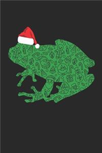 Frog with Santa Hat Christmas Notebook - Christmas Frog Journal - Christmas Gift for Animal Or Frog Lovers, Zookeepers, Veterinaries
