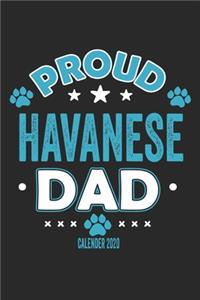 Proud Havanese Dad Calendar 2020