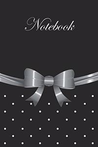 Woman's Ribboned Elegant Notebook Color - Silver