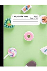 Composition Book Wide Ruled 100 pages (7.44 x 9.69)