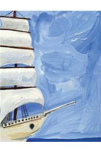 Ship Notebook Large Size 8.5 x 11 Ruled 150 Pages