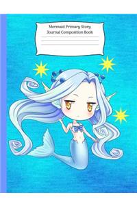 Mermaid Primary Story Journal Composition Book: Grade Kindergarten-3rd Write and Draw, Dotted Handwriting Creative Picture Notebook