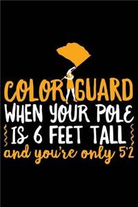 Color Guard When Your Pole Is 6 Feet Tall and You're Only 5'2