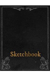 Sketchbook: Personalized Artist Sketchbook, Notebook: Blank Paper for Drawing, Creative Doodling or Sketching