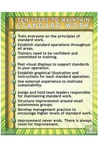 Ten Steps to Maintain Standard Work Poster