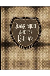 Blank Sheet Music for Guitar