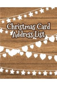 Christmas Card Address List