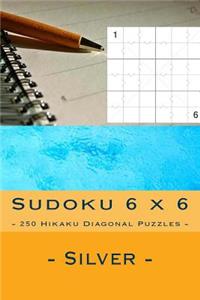 Sudoku 6 X 6 - 250 Hikaku Diagonal Puzzles - Silver