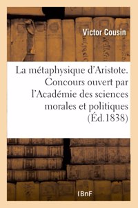 de la Métaphysique d'Aristote
