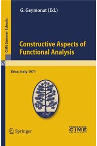 Constructive Aspects of Functional Analysis