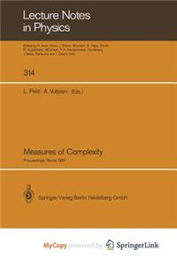Measures of Complexity