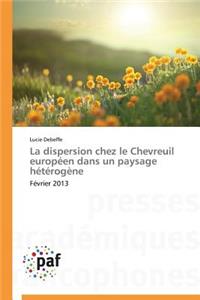 La Dispersion Chez Le Chevreuil Européen Dans Un Paysage Hétérogène