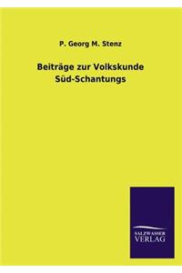 Beiträge zur Volkskunde Süd-Schantungs